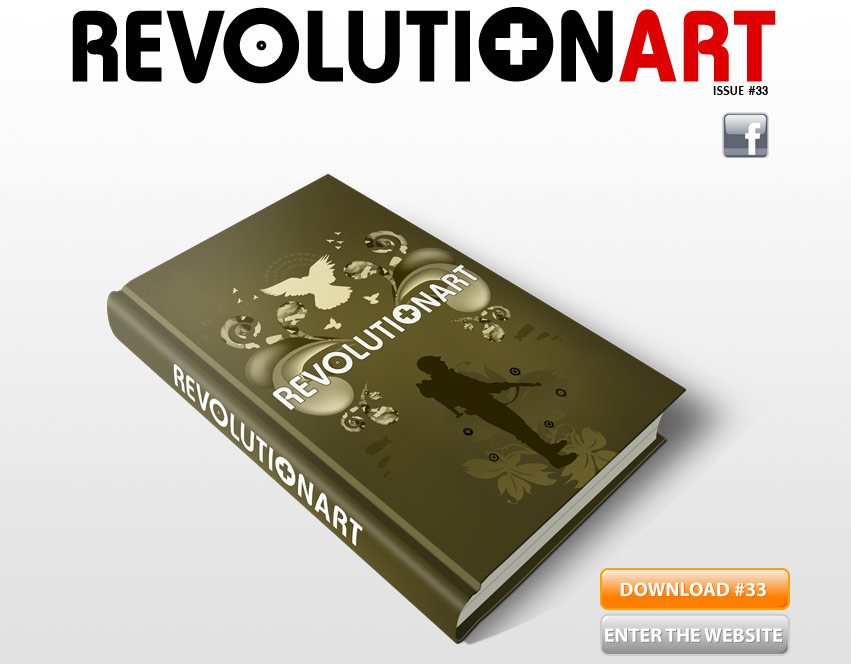 Revolutionart International Magazine - Art & design magazines. Download #33 Stop war